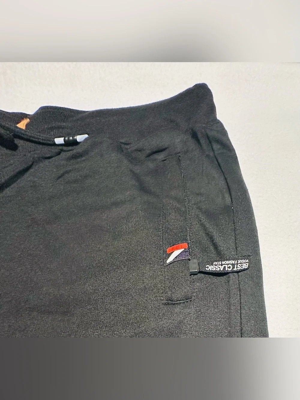 NWOT Best Classic Vogue Fashion Men’s Black Athletic Drawstring Sports Shorts